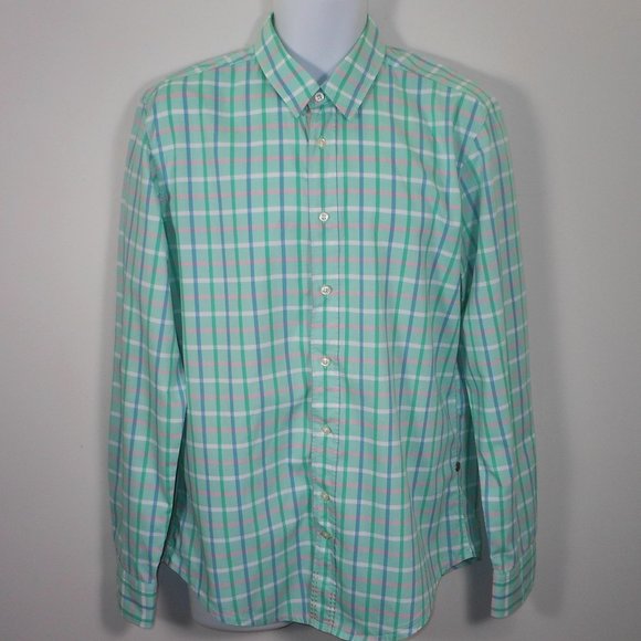 Hugo Boss Orange long sleeves men's dress shirt - Picture 1 of 9